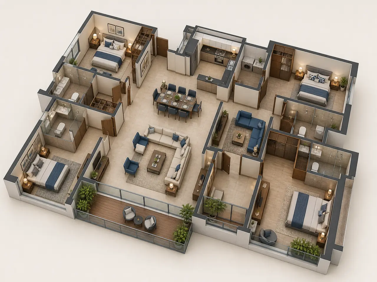 Brigade Banashankari 4 BHK floor plan image